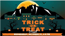 trick or treet street sign