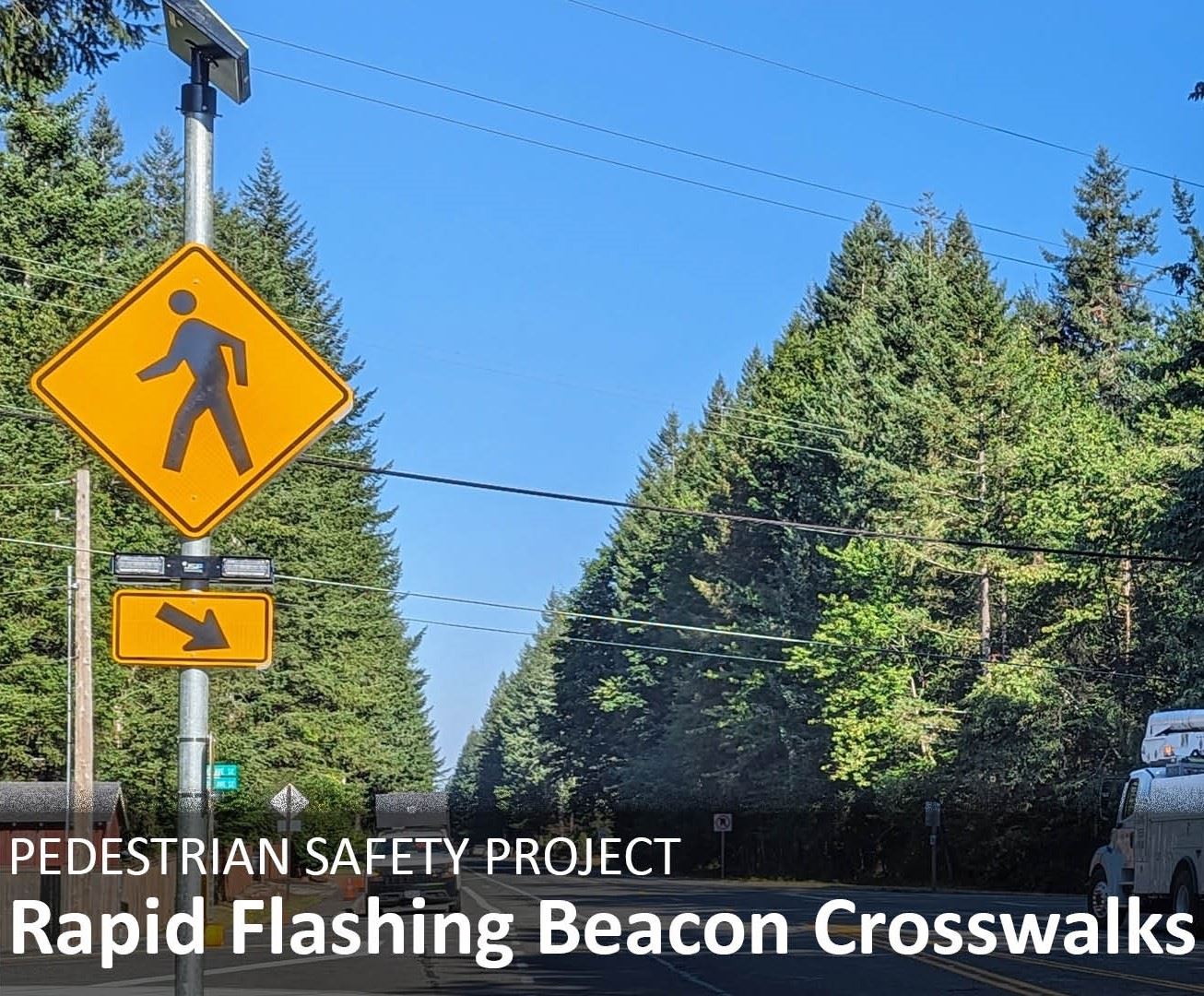 Rapid Flashing Beacon Crosswalk