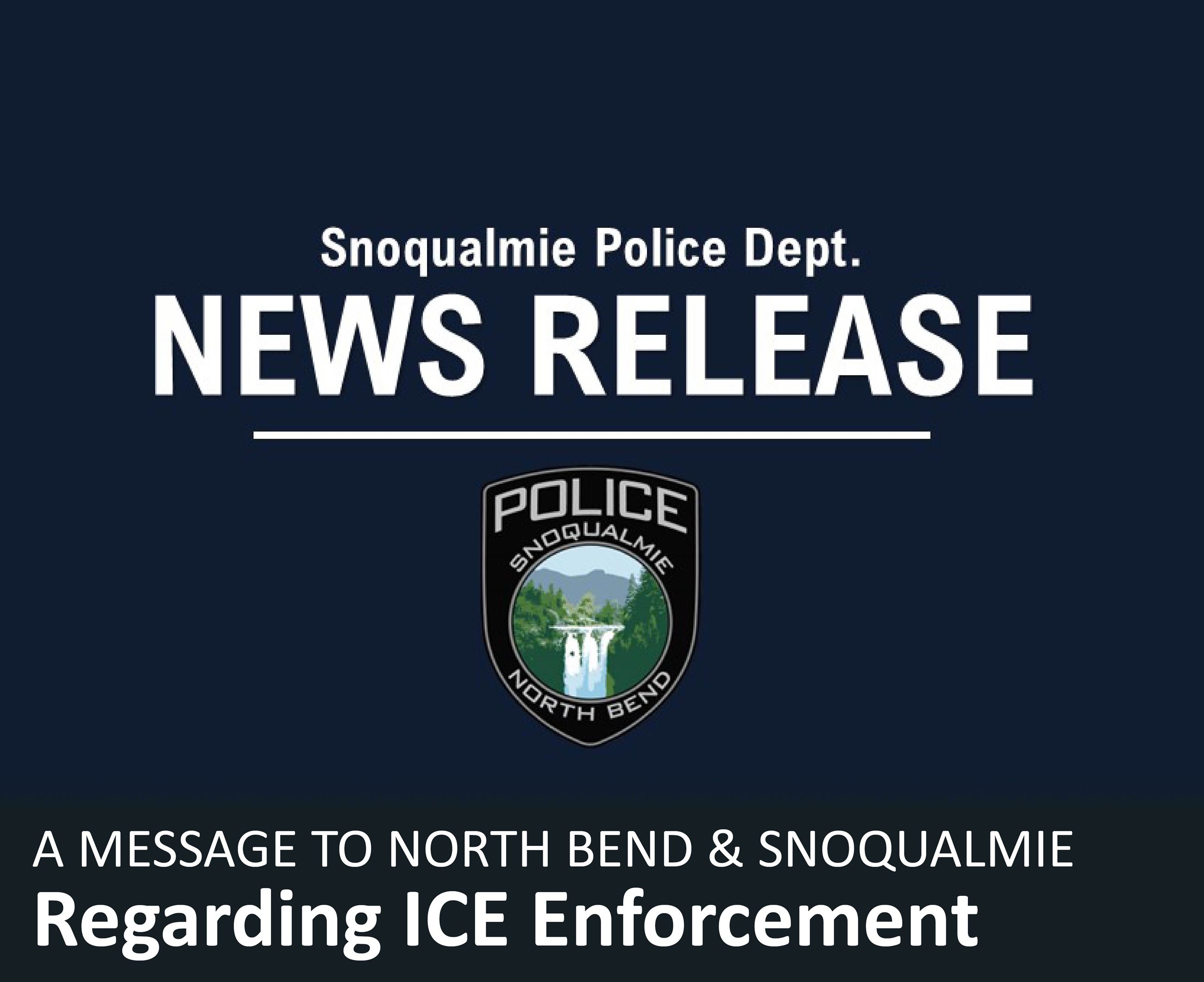 Message from cities and police regarding ICE enforcement