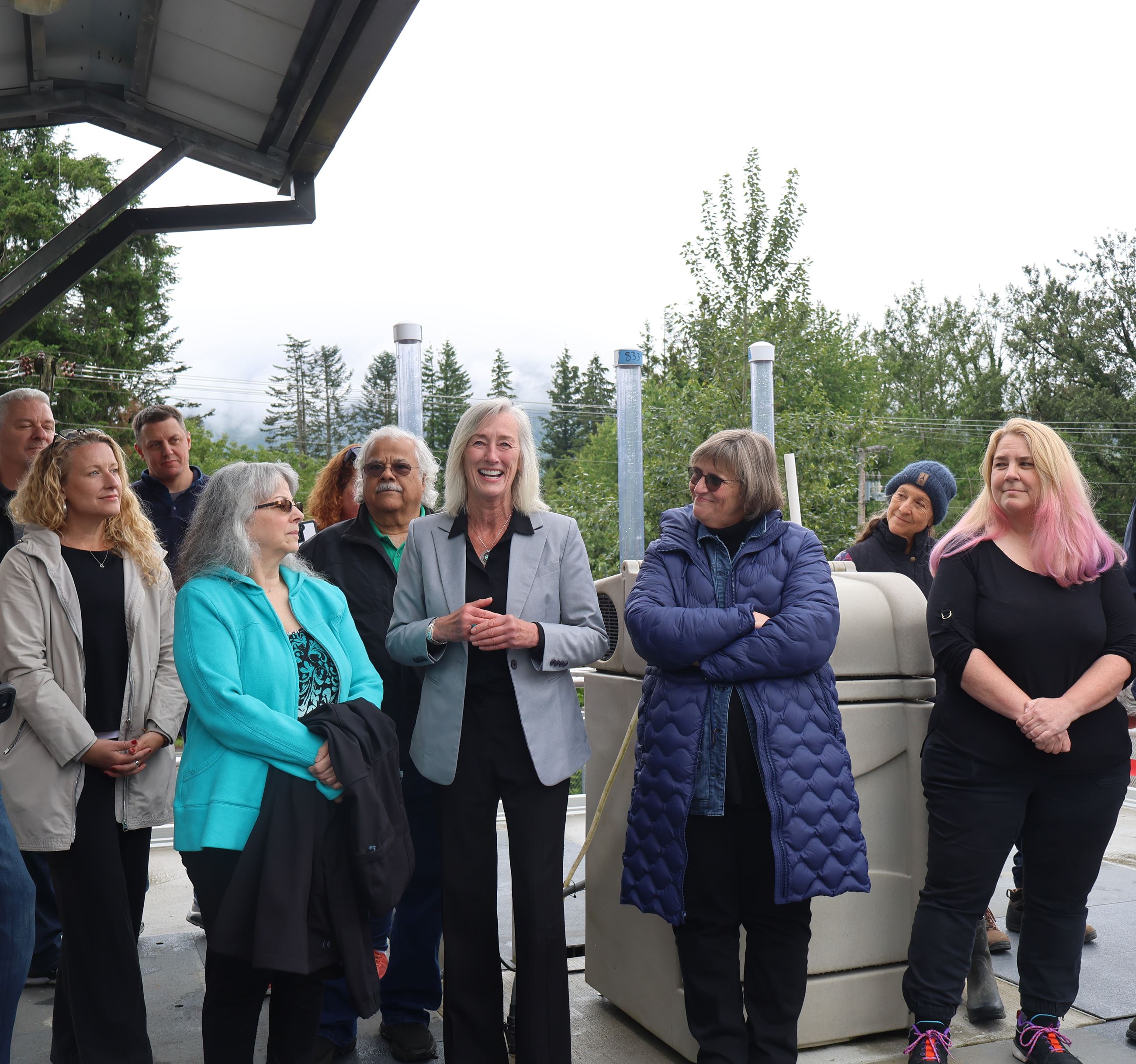 Wastewater Treatment Plant High Priority Improvements Project ribbon cutting